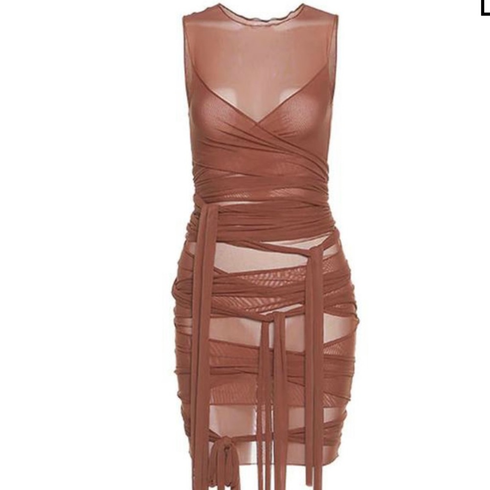 Sexy summer wrap dress